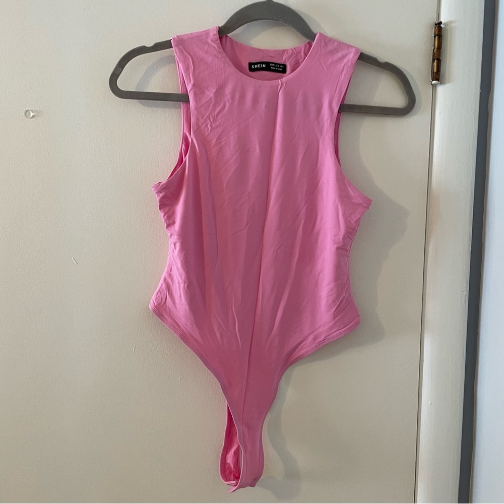 SHEIN Bubblegum Pink Bodysuit